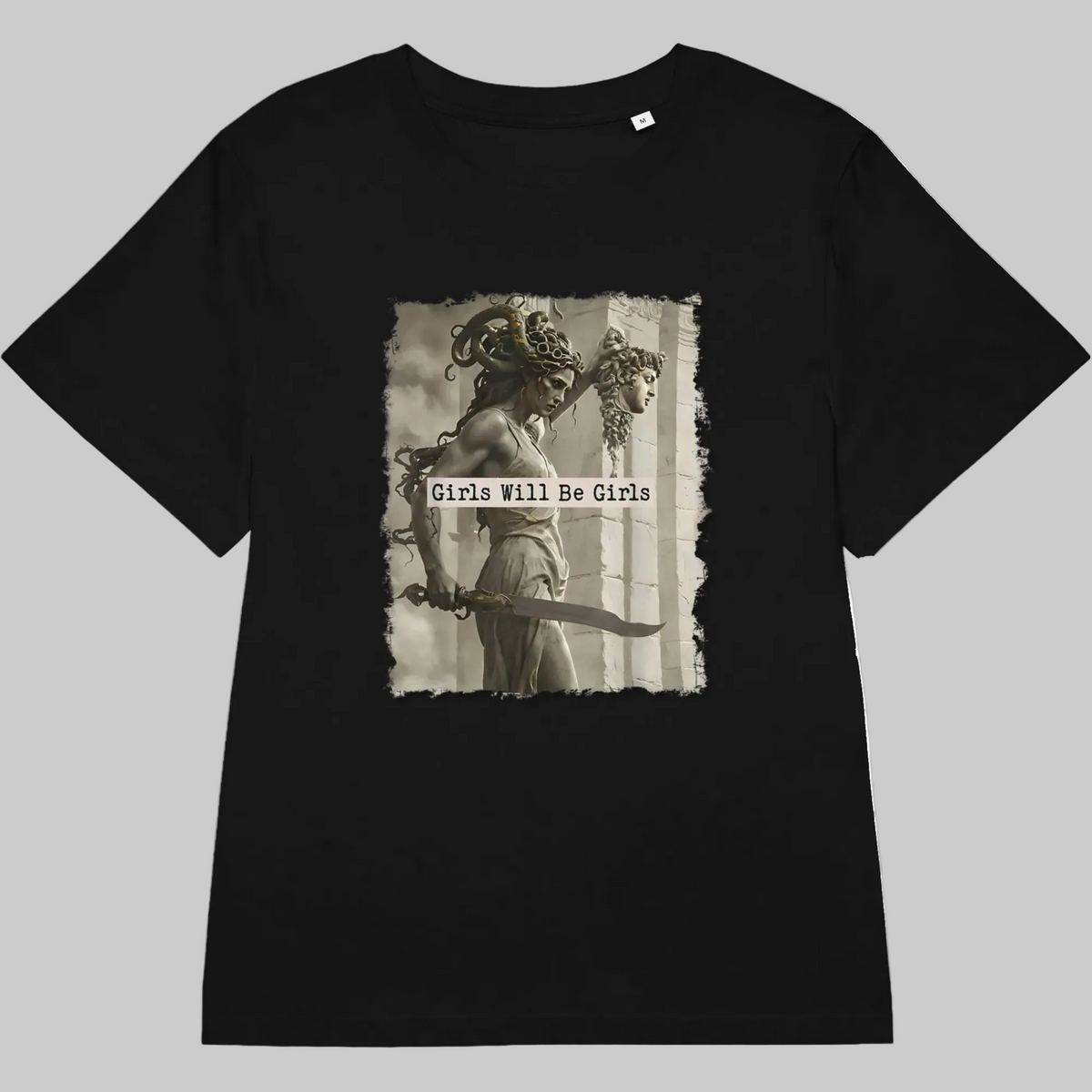 Medusa Organic Shirt: Soft Cotton, Girls Will Be Girls, Female Empowerment