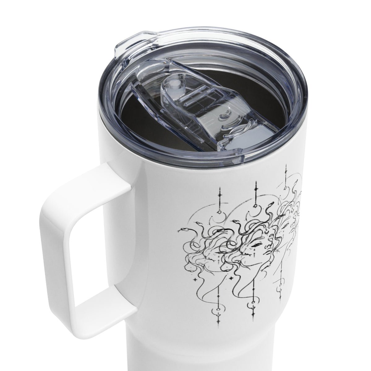 Medusa Stainless Steel Travel Mug, 25 oz and 40 oz