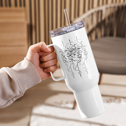 Medusa Stainless Steel Travel Mug, 25 oz and 40 oz