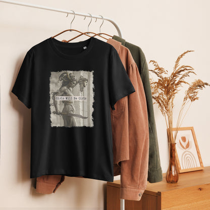 Medusa Organic Shirt: Soft Cotton, Girls Will Be Girls, Female Empowerment
