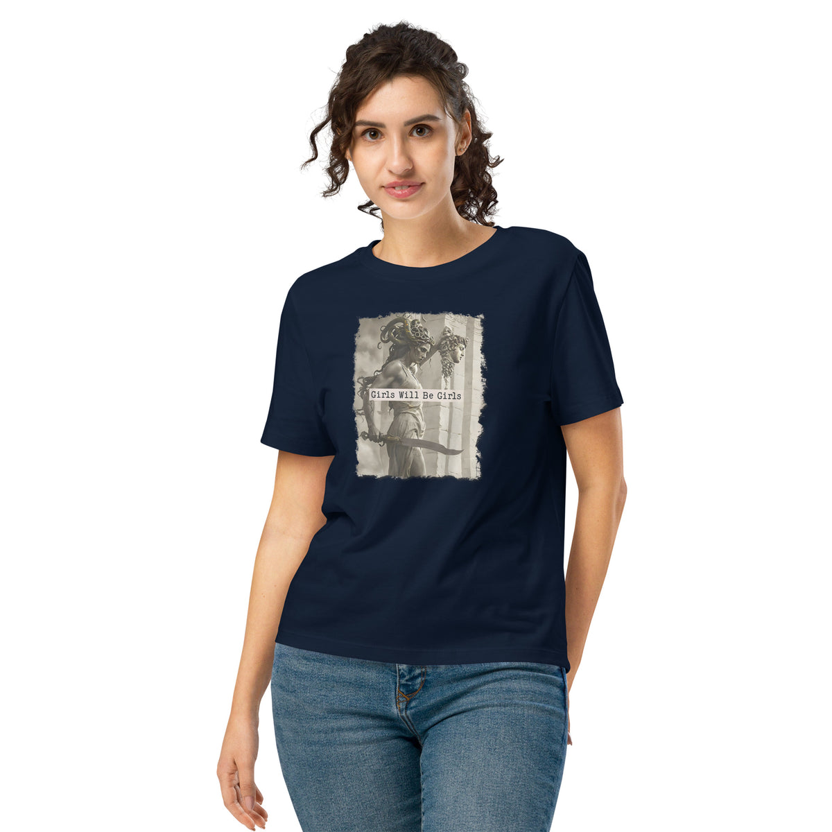 Medusa Organic Shirt: Soft Cotton, Girls Will Be Girls, Female Empowerment
