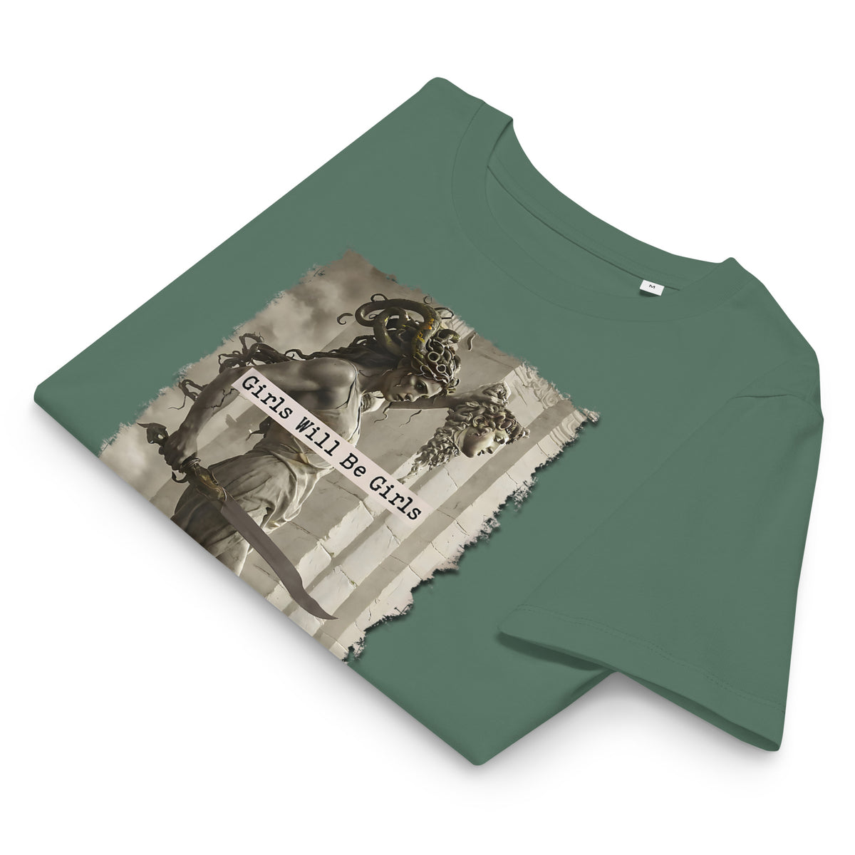 Medusa Organic Shirt: Soft Cotton, Girls Will Be Girls, Female Empowerment