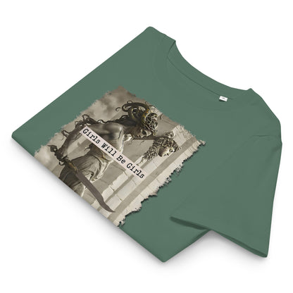 Medusa Organic Shirt: Soft Cotton, Girls Will Be Girls, Female Empowerment