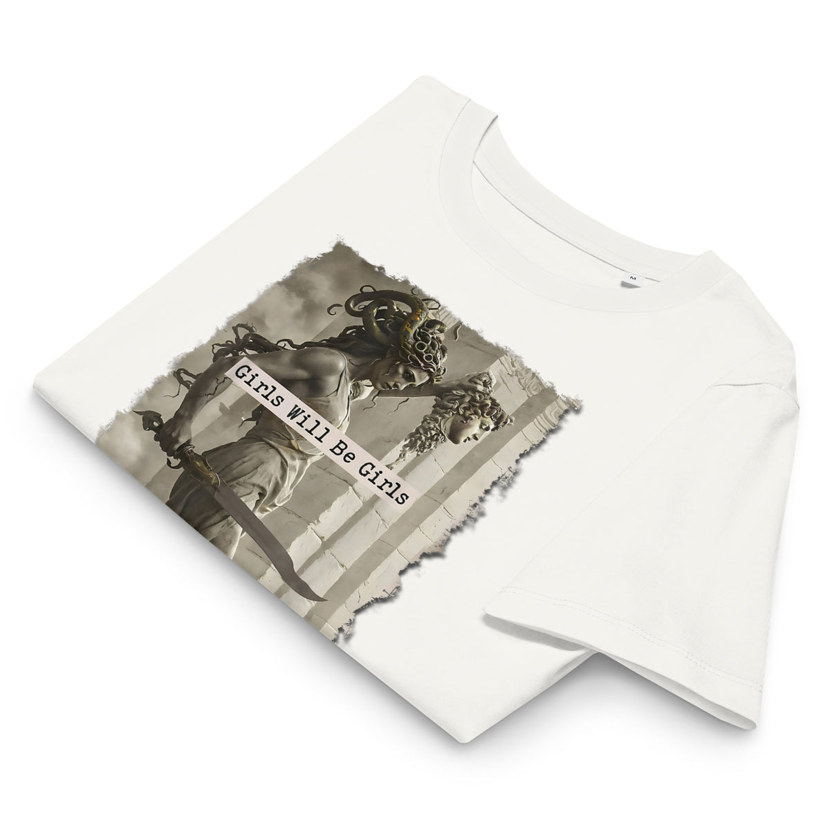 Medusa Organic Shirt: Soft Cotton, Girls Will Be Girls, Female Empowerment