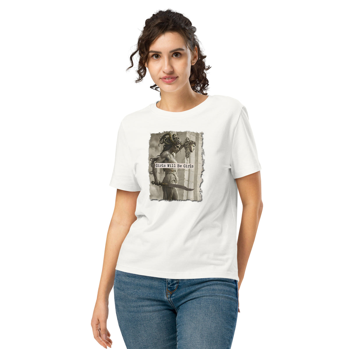 Medusa Organic Shirt: Soft Cotton, Girls Will Be Girls, Female Empowerment