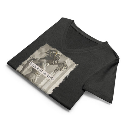 Girls Will Be Girls Medusa V-Neck Tee