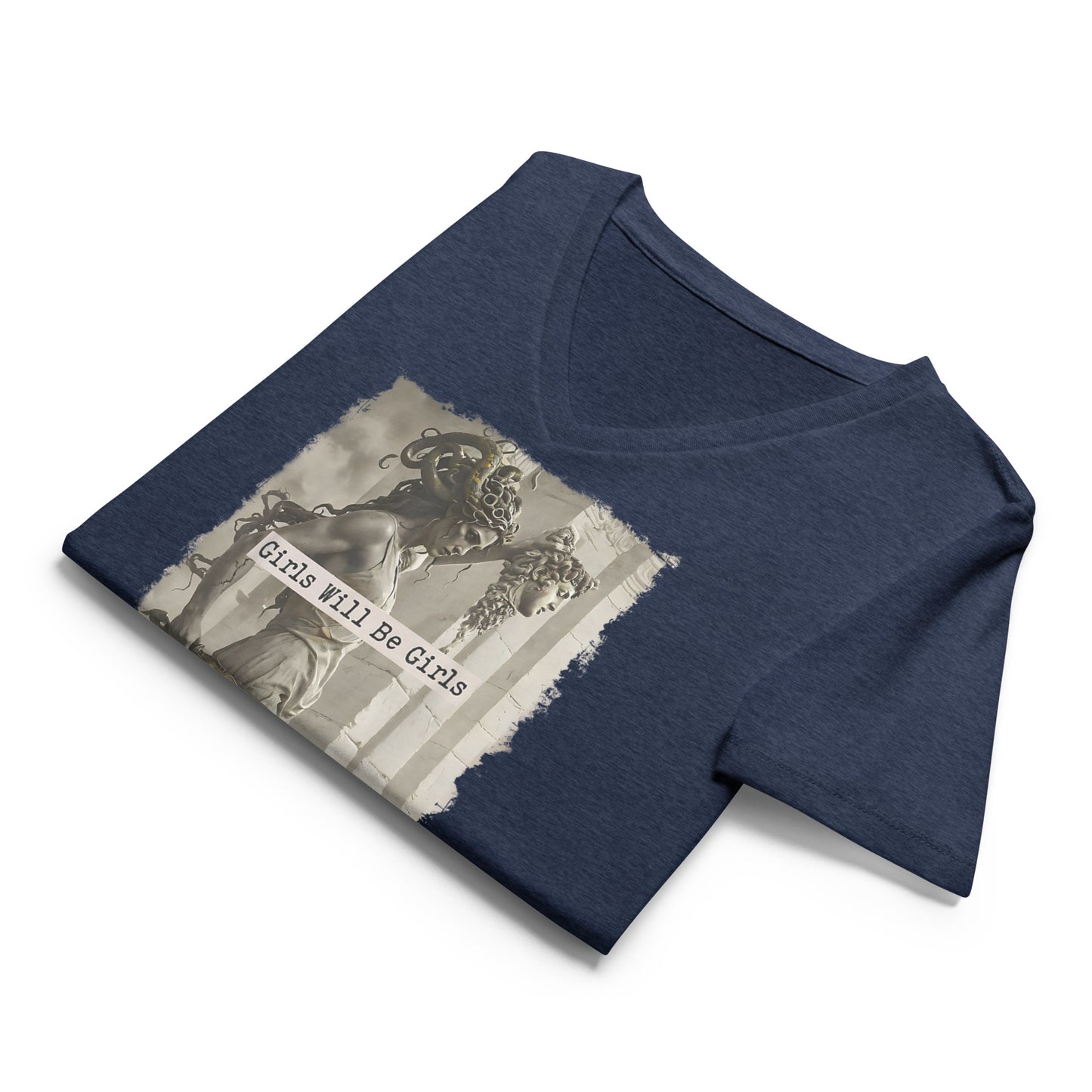 Girls Will Be Girls Medusa V-Neck Tee