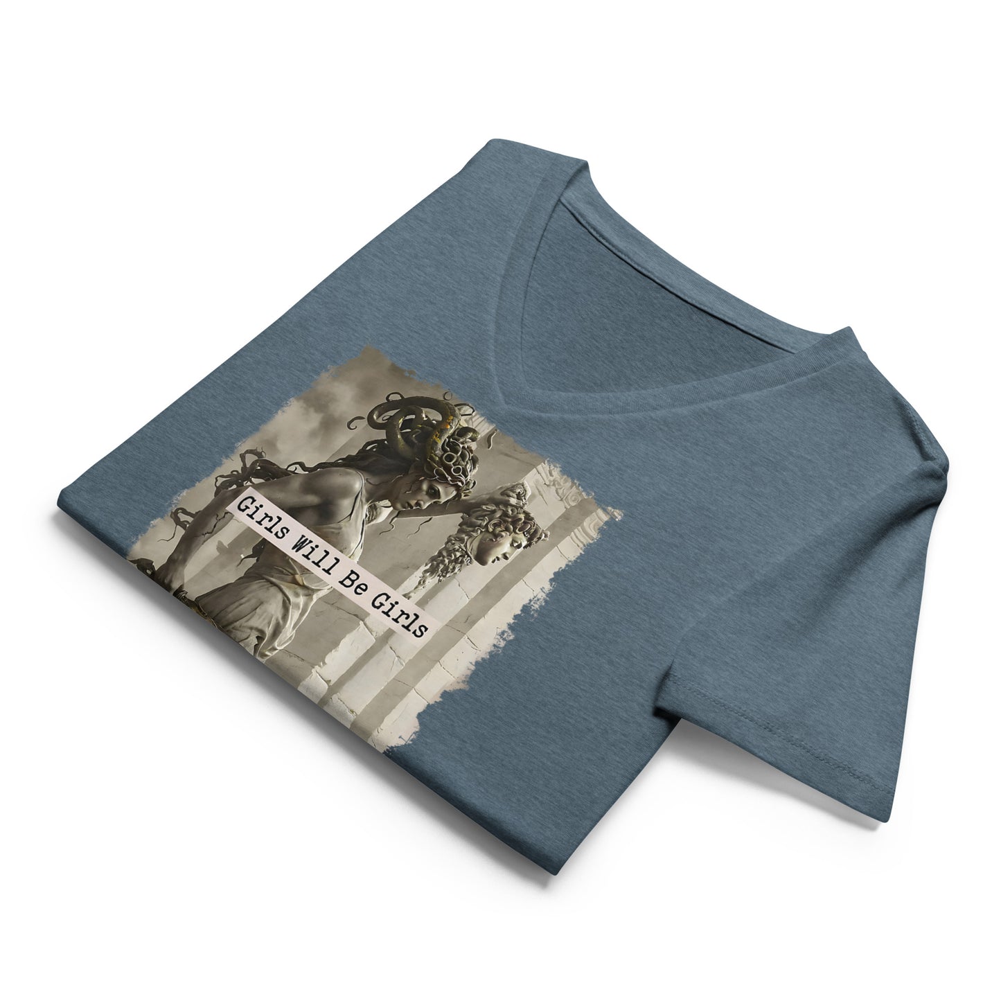 Girls Will Be Girls Medusa V-Neck Tee