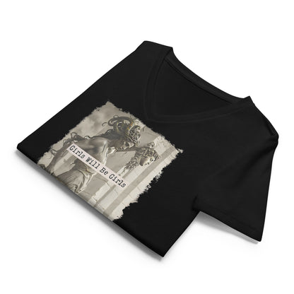 Girls Will Be Girls Medusa V-Neck Tee