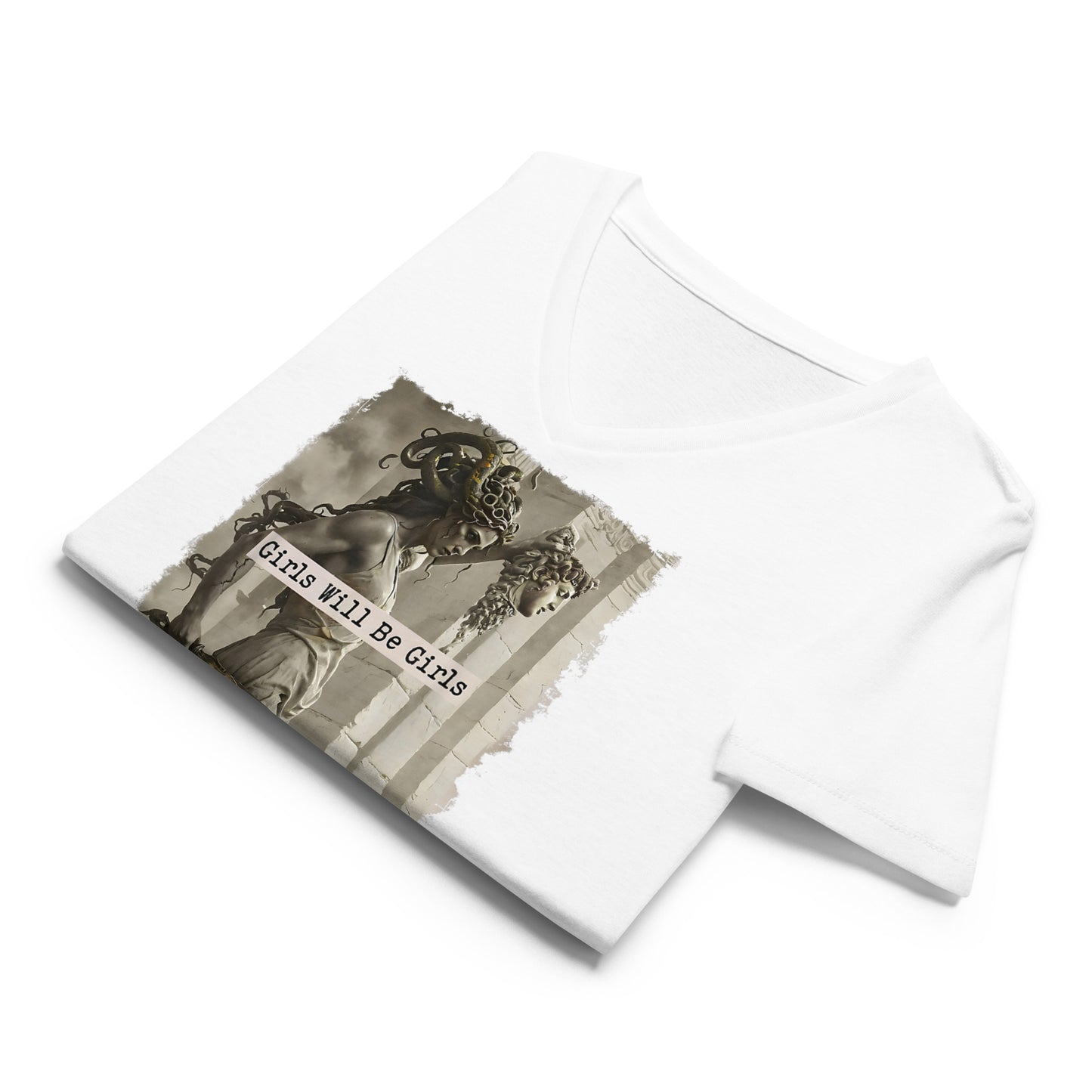 Girls Will Be Girls Medusa V-Neck Tee